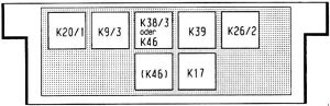 Mercedes-Benz Vaneo (w141) - fuse box diagram - control module box