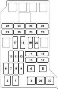 Mitsubishi Pajero - fuse box diagram - engine compartment A