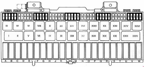 Porsche 928 (1977 - 1995) - fuse box diagram - Auto Genius