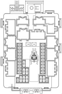 Tesla Model S - fuse box diagram - passenger compartment