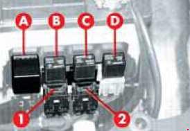 Alfa Romeo 145 - fuse box diagram - additional fuses (T.SPARK)
