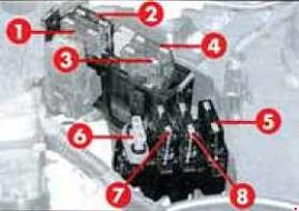 Alfa Romeo 145 - fuse box diagram - engine compartment (1.0 JTD)