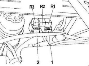 Alfa Romeo 155 - fuse box diagram - 2.4 V6 model