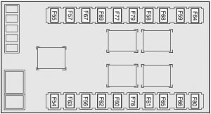 Alfa Romeo 159 - fuse box diagram - in boot left hand