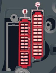 Audi A8 (D4) - fuse box diagram - driver side cocpit