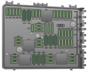 Audi TT - fuse box diagram - engine compartment
