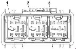 Chevrolet Cruze - fuse box diagram - above the battery