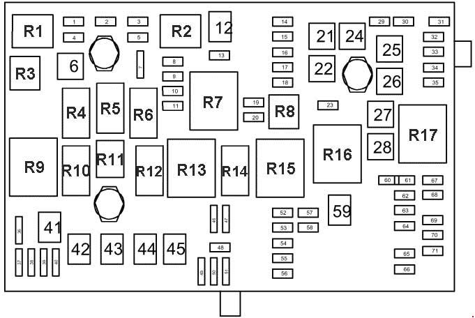 Chevrolet Cruze  2008 - 2016  - Fuse Box Diagram