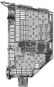 Ford S-MAX - fuse box diagram - engine compartment