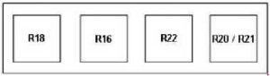 Ford Transit - fuse box diagram - alternative relay box