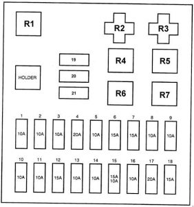 Hyundai H100 - fuse box diagram