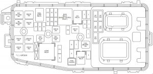 KIA Carnival - fuse box diagram - engine compartment