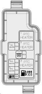 KIA Sportage3 (SL) - fuse box diagram - engine compartment (diesel)