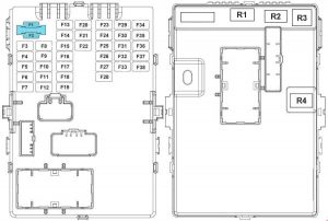 KIA Sportage3 (SL) - fuse box diagram - passenger compartment