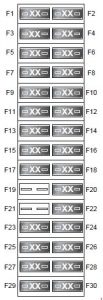 Land Rover Discover - fuse box diagram - engine compartment