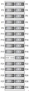 Land Rover Discover - fuse box diagram - engine compartment