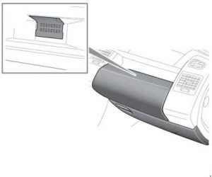 Land Rover Discover - fuse box diagram - passenger compartment upper box