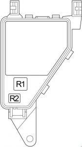 Lexus LS 430 - fuse box diagram - engine compartment relay box 1