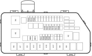 Lifan X60 - fuse box diagram - engine compartment