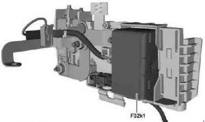 Mercedes-Benz A-Class w176 - fuse box diagram - front electrical prefuse box