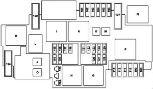 Mercedes-Benz C-Class w205 - fuse box diagram - engine compartment