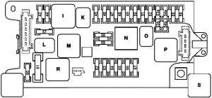 Mercedes-Benz CLS-Class w219 - fuse box diagram - engine compartment