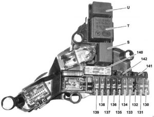 Mercedes-Benz E-Class w212 - fuse box diagram - Hybrid fuse and relay module