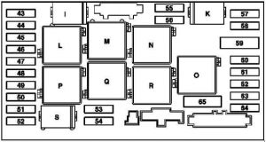 Mercedes-Benz SLK (R171) - fuse box diagram - engine compartment