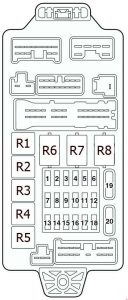 Mitsubishi Lancer (2000 - 2007) – fuse box diagram - Auto Genius