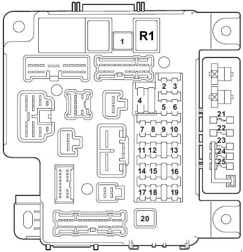 Mitsubishi Lancer (2007 - 2017) – fuse box diagram - Auto Genius