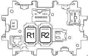 Nissan Murano - fuse box diagram - passenger compartment