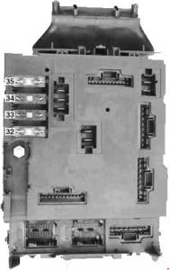 Smart City Coupe - fuse box diagram - rear