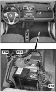 Smart ForTwo 451 - fuse box diagram - relay