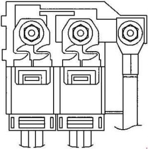 Smart Fortwo - fuse box diagram - battery clamp fuse (F108)