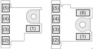 Suzuki Baleno - fuse box diagram - engine compartment