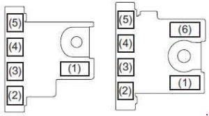 Suzuki Swift - fuse box diagram - engine compartment