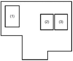 Suzuki SX4 - fuse box diagram - engine compartment (petrol)