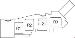 Toyota Avensis Verso - fuse box diagram - engine compartment