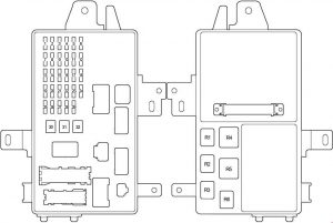 Toyota Camry - fuse box diagram - passenger compartment
