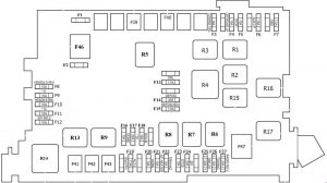 Toyota FJ Cruiser - fuse box diagram - engine compartment