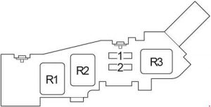 Toyota Picnic - fuse box diagram - engine compartment