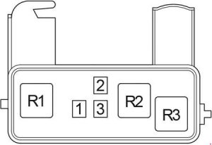 Toyota Picnic - fuse box diagram - relay box