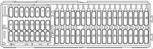 Volkswagen Caddy - fuse box diagram - fitting location of fuse holder C (C -SC-)