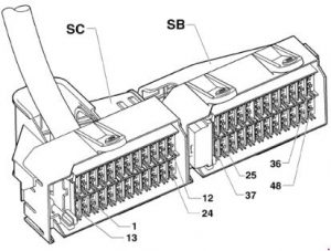 Volkswagen Fox - fuse box diagram - fuse holder -SC-