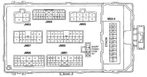 Hyundai XG 250 - fuse box diagram - passenger compartment (backide)