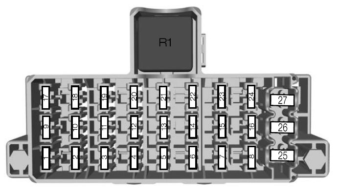 ford-fiesta-MK6-fuse-box-passenger-junctionv1 Ford Fiesta MK6 - fuse box- passenger junction v1