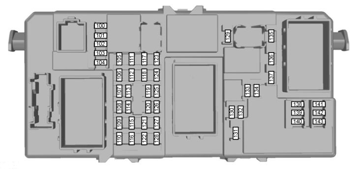 Ford Kuga 1 - fuse box - passenger junction