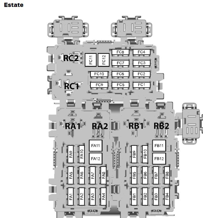 Ford Mondeo (01/02/2007 19/08/2007) fuse box diagram