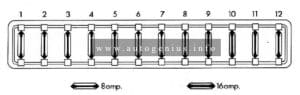 Volkswagen Beetle (1973) - fuse and relay box diagram