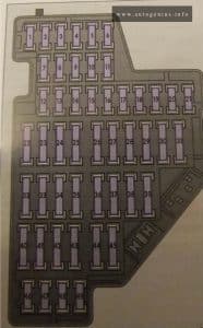 Volkswagen Golf 6 (mk1, Type 1K; 2008 - 2012)- fuse and relay box diagram - passenger compartment